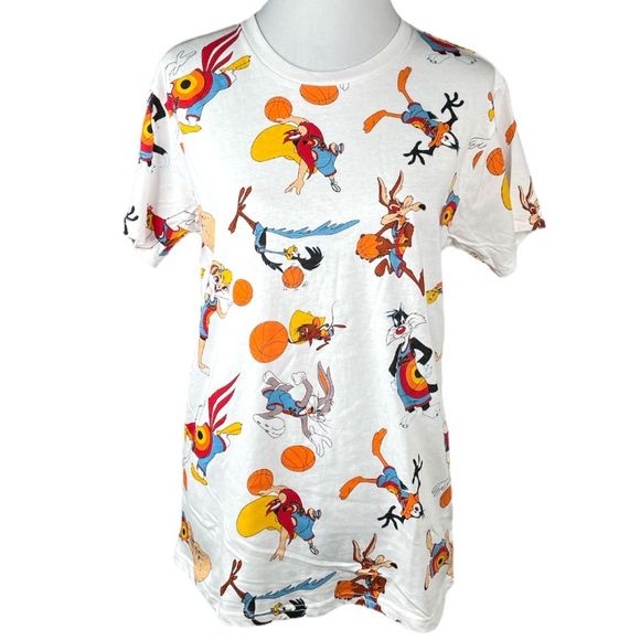 Warner Brothers Space Jams T Shirt White Size Medium - Picture 1 of 6